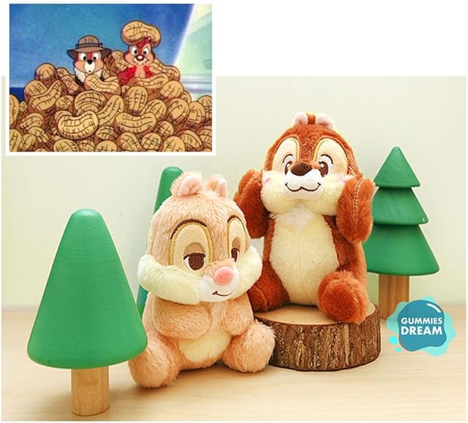 Cartoon Movie Chip and Dale Stuffed Animal Doll, 6" Chip (15cm Chip)