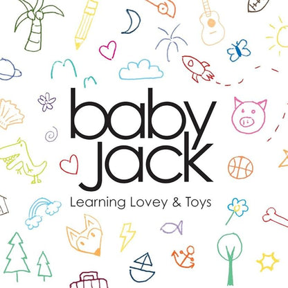 Baby Jack & Co 8x8??Jungle Lovey Tag Toys for Babies - Baby Crinkle Toys