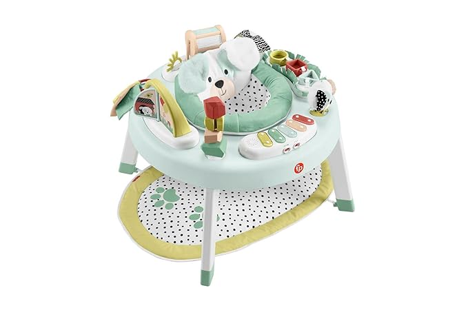 Fisher-Price 3-in-1 Snugapuppy Activity Center & Portable Baby Chair Sit-Me-Up