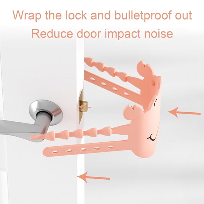 Door Buffer Mute Lock Cover, Room Windproof Door Sound mat