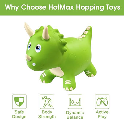 HotMax Dinosaur Bouncy Hopper Toys, Bouncy Horse for Toddlers 18 Months 2 3 4 Year