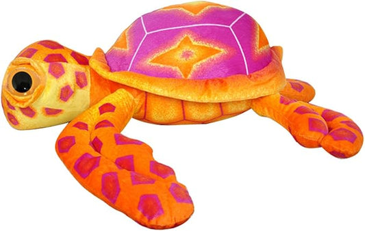 Cuddly Emulation Sea Turtle Soft Stuffed Animals Toys Doll,Tortoise Plushie Toys and Best Gifts for Baby Toys (Orange 16 ")