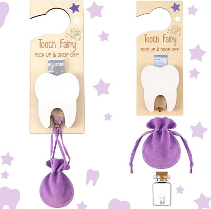 3 Pcs Tooth Fairy Tooth Holder Bag Tooth Fairy Door