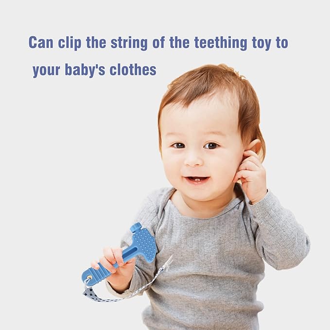 Chuya Baby Teether Toys, Baby Chew Toy for Babies 3-12 Months (4 Pack)