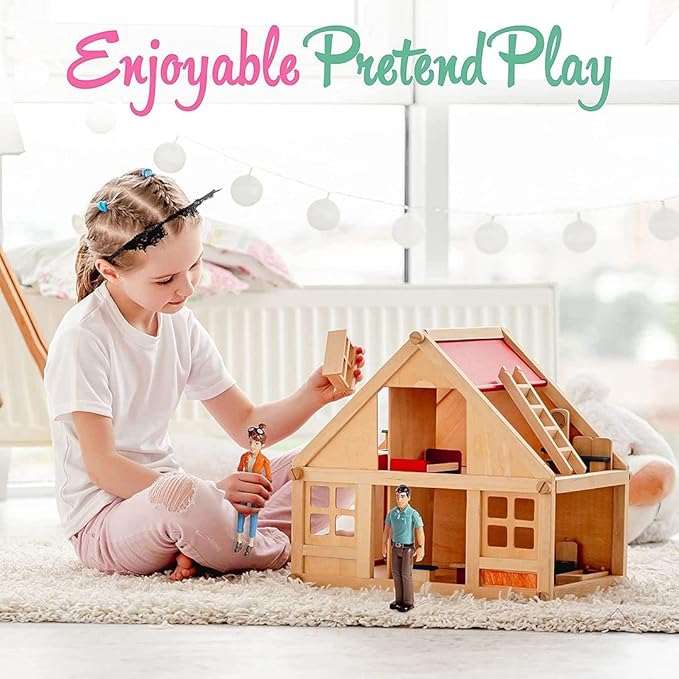 Beverly Hills Doll Collection TM Sweet Li'l Family Dollhouse People 2 Action
