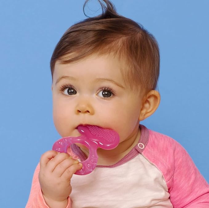 Nuby Silicone Teethe-EEZ Teether with Bristles, Includes Hygienic Case (Pack 48)