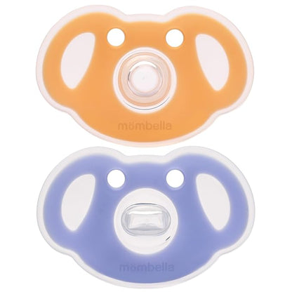 Mombella Koala Pacifiers 0-3 Months, Silicone Baby Pacifier for Breastfed Babies