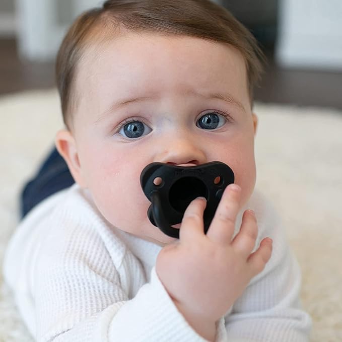 Dr. Brown's HappyPaci 100% Silicone, Newborn Baby Pacifiers 0-6 Months 6 Pack