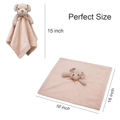 Pro Goleem Dog Security Blanket Brown Soft Puppy Lovey 16 Inch