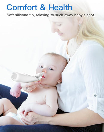 Baby Nasal Aspirator, Electric Nose Sucker with 5 Levels Suction