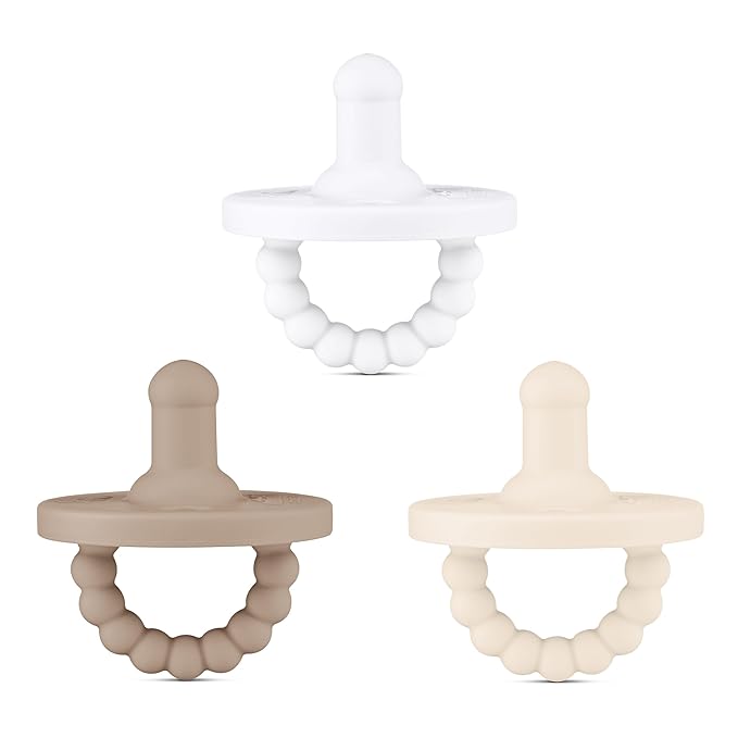 Ryan & Rose Cutie PAT All-in-One Pacifier and Teether Massaging (3 Pack), 1)