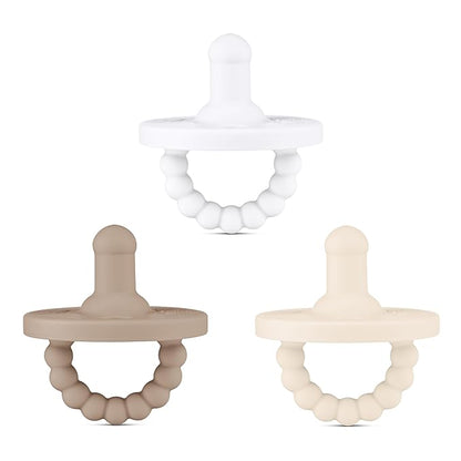 Ryan & Rose Cutie PAT All-in-One Pacifier and Teether Massaging (3 Pack), 1)