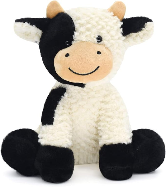 HWD 9.8'' Soft Cow Plush Dolls Stuffed Animals Toys Gifts for Kids, Toddler