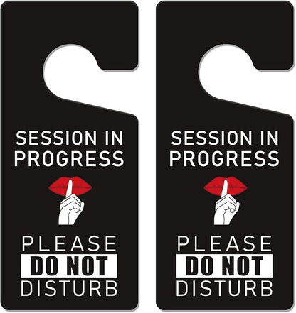 Do Not Disturb Hanger Sign - 2 PCS Session In