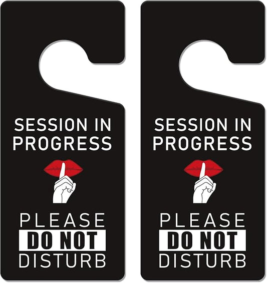 Do Not Disturb Hanger Sign - 2 PCS Session In