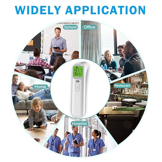 Wellue Touchless Baby Thermometer, Infrared Forehead and Ear Thermometer