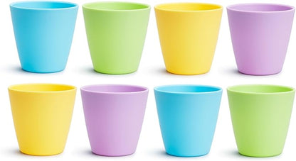 Munchkin® Multi™ Baby and Toddler Plates, 8 Pack & Multi™ Open Training Toddler Cups, 8 Ounce, 8 Pack