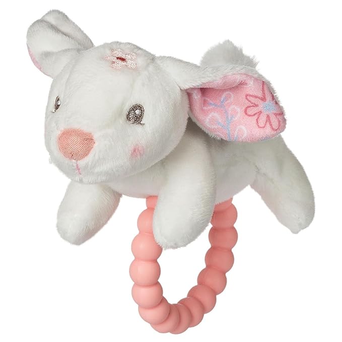 Mary Meyer Soft Baby Rattle with Soothing Teether Ring, 6-Inches