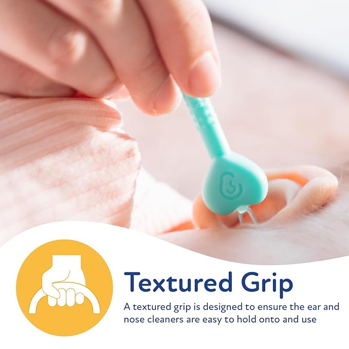 Dr. Talbot's Safe Ear Wax Removal Tool and Nose Cleaner for Baby with Travel Case - 2-Pack