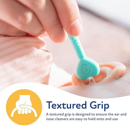 Dr. Talbot's Safe Ear Wax Removal Tool and Nose Cleaner for Baby with Travel Case - 2-Pack