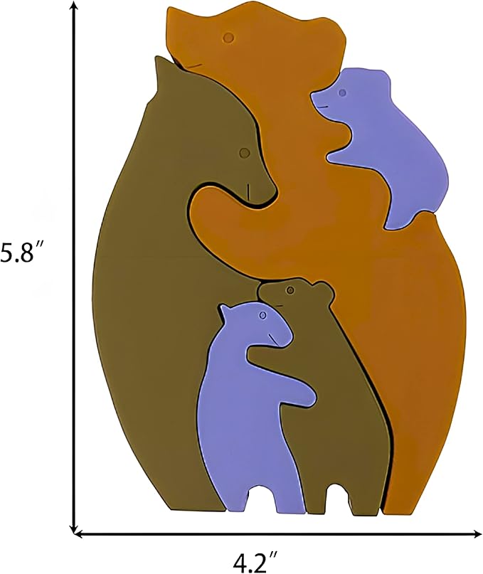 Infant Toddler Puzzles for Kids Bear Puzzle | Montessori Toys Gifts for Boys Girls