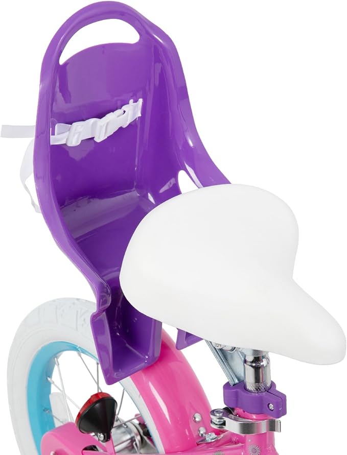 JOYSTAR Little Daisy Kids Bike for Girls Boys Ages 2-7 Years, 12 14 16 Inch Girls Bikes with Doll Bike Seat & Streamers