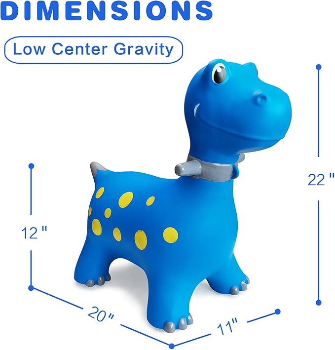 HotMax Bouncy Horse, Dinosaur Hopper Toys for Kids 18 Months 2-4 Year