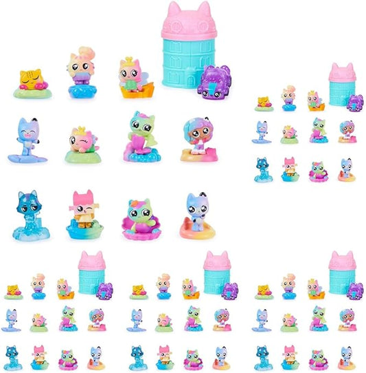 Gabby's Dollhouse, Meow-Mazing Mini Figures 60-Pack (Amazon Exclusive) Rainbow -Themed 3 and
