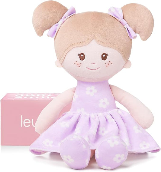 Soft Baby Doll Toys (12''), My First Baby Rag Doll for 1 Year-Old Girl Birthday Gift