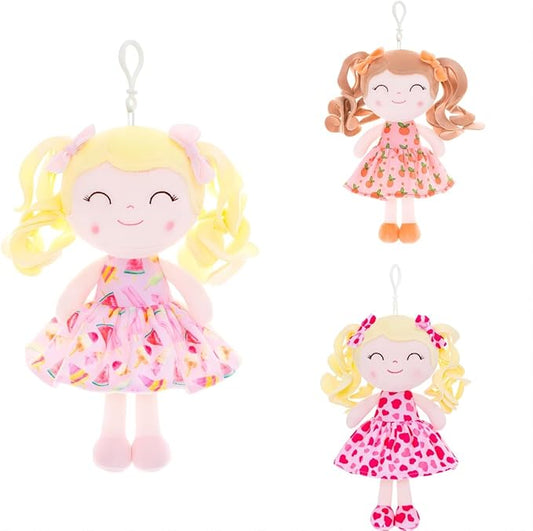 Gloveleya Doll Baby Dolls Soft Rag Doll Baby Girl Gifts 3PC(7)