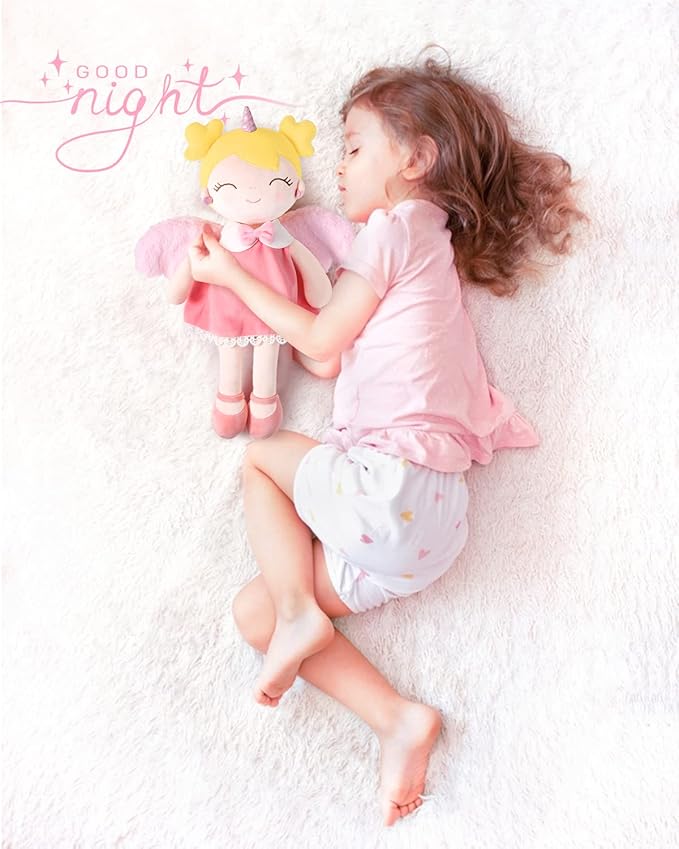 GAGAKU Soft Baby Doll Plush Unicorn Girl Angle with Wings 17” Cute