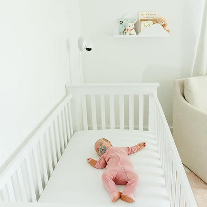 Nanobebe Baby Pacifiers 0-3 Month - Orthodontic, Curves Comfortably with Face Contour 100% Silicone 4pk, Sage/White