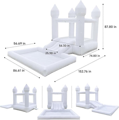 Inflatable Water Slide Bounce House for Kids Inflator Included, Blow
