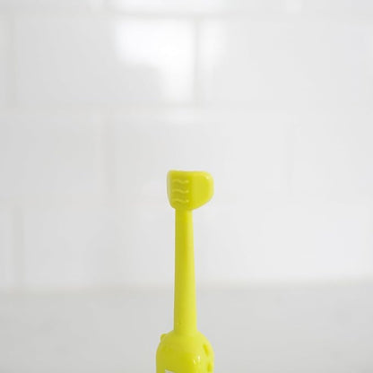 Dr. Brown's ToothScrubber Toddler Toothbrush, Triple-Sided Training Toothbrush with Suction Cup Base, Green Monster, Baby Oral Care, Ages 1-4 Years