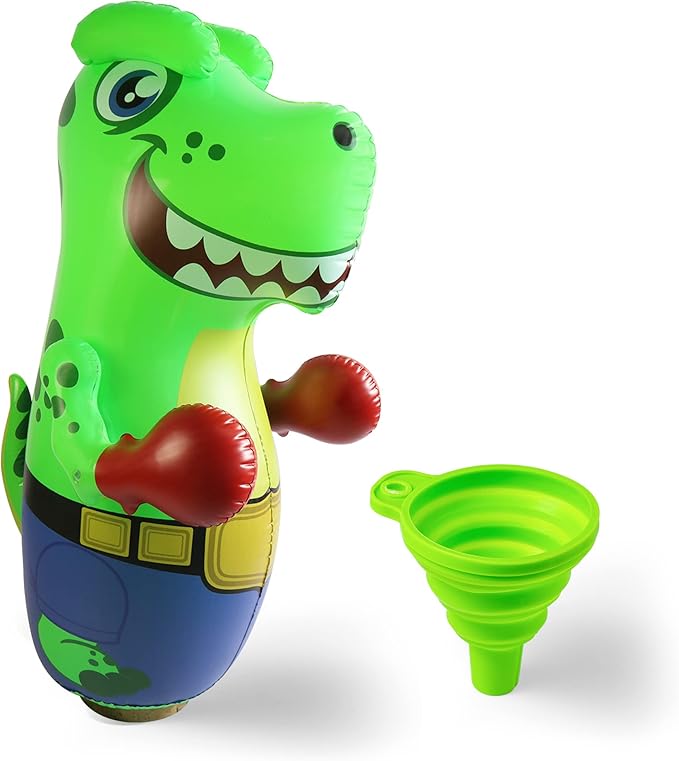 JOYIN Inflatable T-Rex Dinosaur Bopper 47 Inches, Bop Bag Inflatable Punching Toy