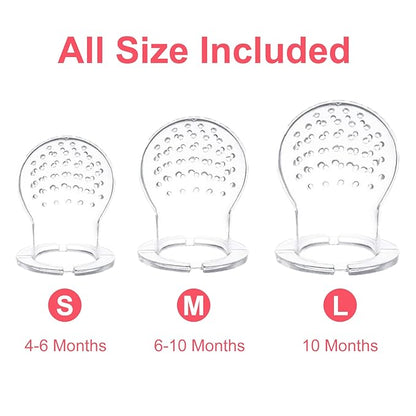 Food Feeder Baby Fruit Feeder Pacifier (3 Pcs) with 6 2 PCS 90ML with 2 Baby