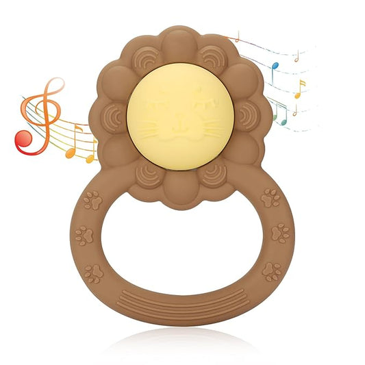 Socub Silicone Baby Shake Rattle Toy for Babies 3-6, 12 18 Months 6-12 Months,