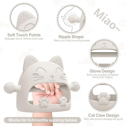 Silicone Teething Toys for Babies 0-6 Months 0-6 Months