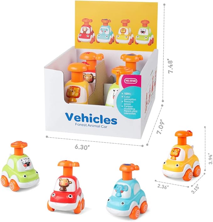 Toy Cars for 1 2 3 Year Old Boys |Push and Go Cars for 1 Year Old Boy Gifts 12-18 Months |1st Birthday