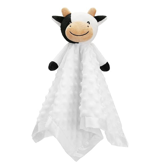 Pro Goleem Cow Security Blanket Soft Loveys for Babies 16 Inch