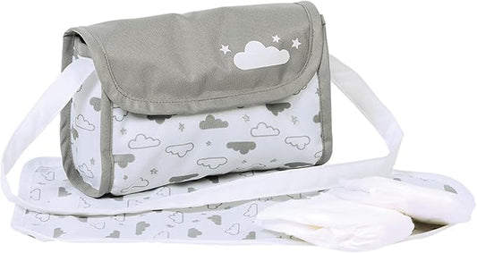 ADORA Baby Doll Diaper Bag with Sturdy Straps, Includes Changing Mat and 2 Doll Diapers (Fits 13" Dolls) 3+ -