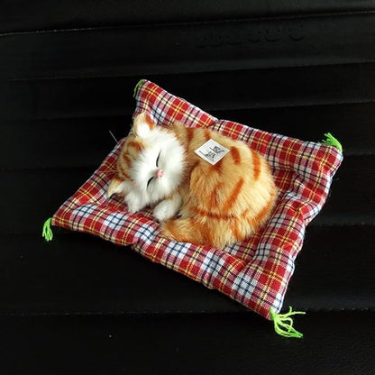 Simulation Lovely Cat Make Sounds Doll Cute Sleeping Plush Cats