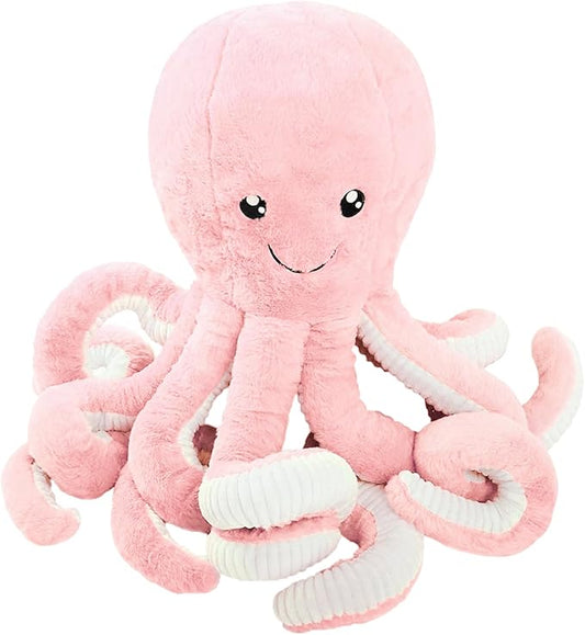 DENTRUN Octopus Stuffed Animals, Giant Octopus Plush Doll Play Toys for Kids Girls Boys Adults Birthday Xmas Halloween Present Stuffed Sea Animals Plushie 7/16/24/32 Inches, 5 Colors
