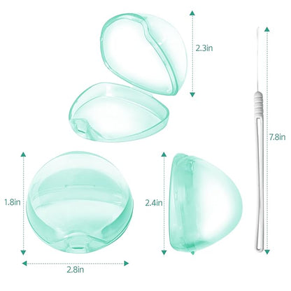 Pacifier Case,4 Pack BPA Free Pacifier Holder Case with Lanyard for Diaper Bag