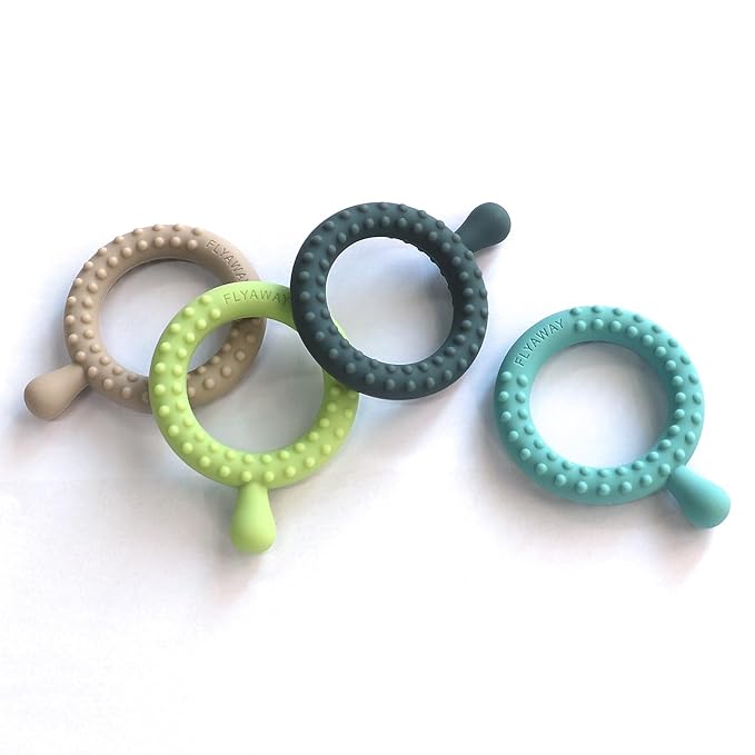 Sensory Chew Toys for Autistic Children 4 Pack, Silicone Sensory Toys for Toddlers 1-3 Chewy Necklaces for Kids Adults with Autism ADHD SPD