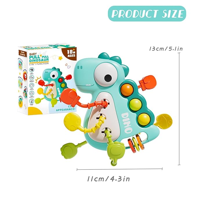 Montessori Toy for Baby 18+ Months, Cute Dinosaur Baby Sensory