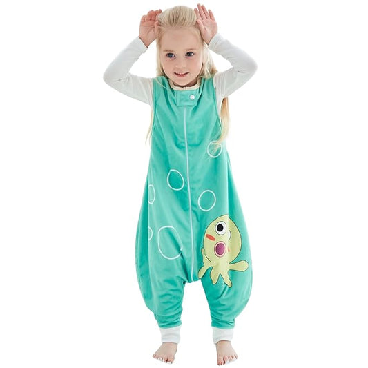Infant Toddler Sleeping Bag, Baby Sleeping Sack Sleeveless 4 Season 1-3T, Octopus