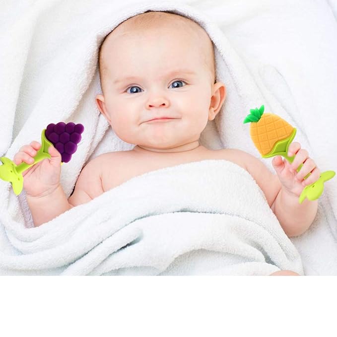 Baby Teething Toys 6 Packs BPA Free Silicone Baby Teethers,