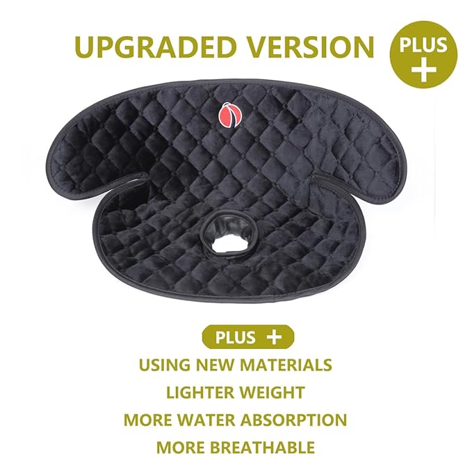 JOOLIO B&S Baby Piddle Pad Car Seat Liner,Potty Training car seat Protector with Waterproof Liner for Child Safety Car Seat Stroller and Dinner Chair,Machine Wash and Dry，Black