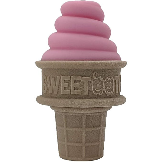 SweeTooth Ice Cream Cone Shaped Baby Teether - Pretty Pink